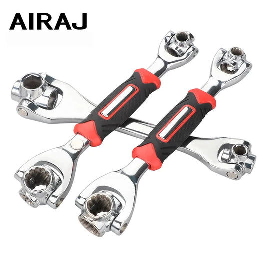 AIRAJ Tiger Wrench 52 in 1 with 360 Degree Rotation, Multipurpose Rotating Spline Bolts Hand Tools