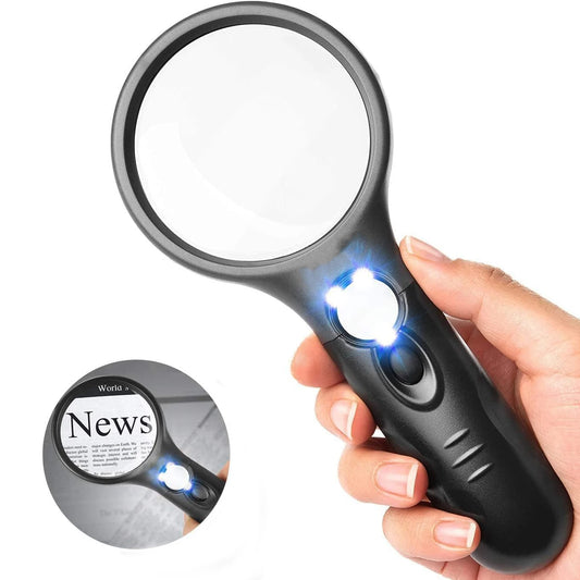 Handheld LED magnifier